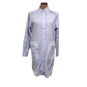 Drykorn Camissa Shirtdress Shirt Dress Size US Small White Blue Striped